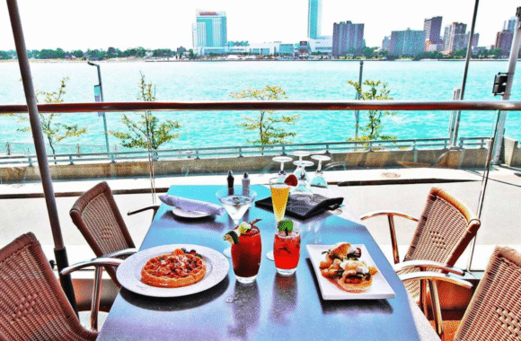 Joe Muer Seafood riverfront dining Detroit