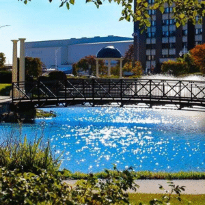 St. Clair Shores lakefront boardwalk and leisure area