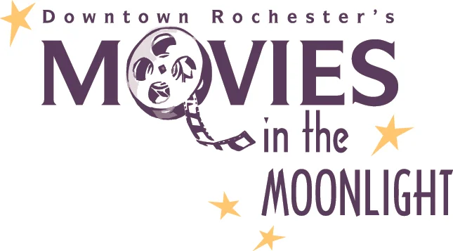 Movies in the Moonlight in Downtown Rochester logo